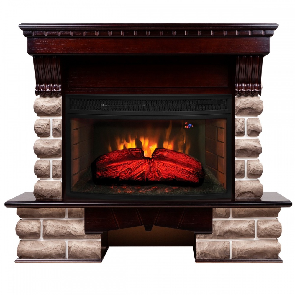 Электрокамин RealFlame  Kansas 33/33W AO с очагом Firespace 33W