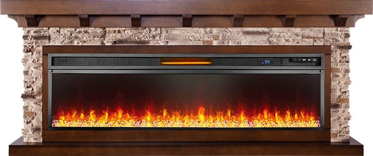 Каминокомплект Royal Flame  Chalet 60 - Темный дуб с очагом Vision 60 LED