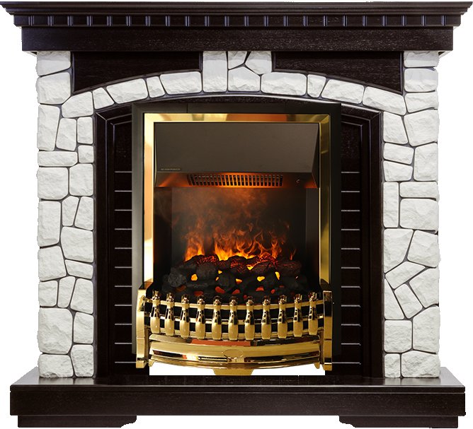 Каминокомплект Dimplex Glasgow - Венге / Белый с очагом Atherton