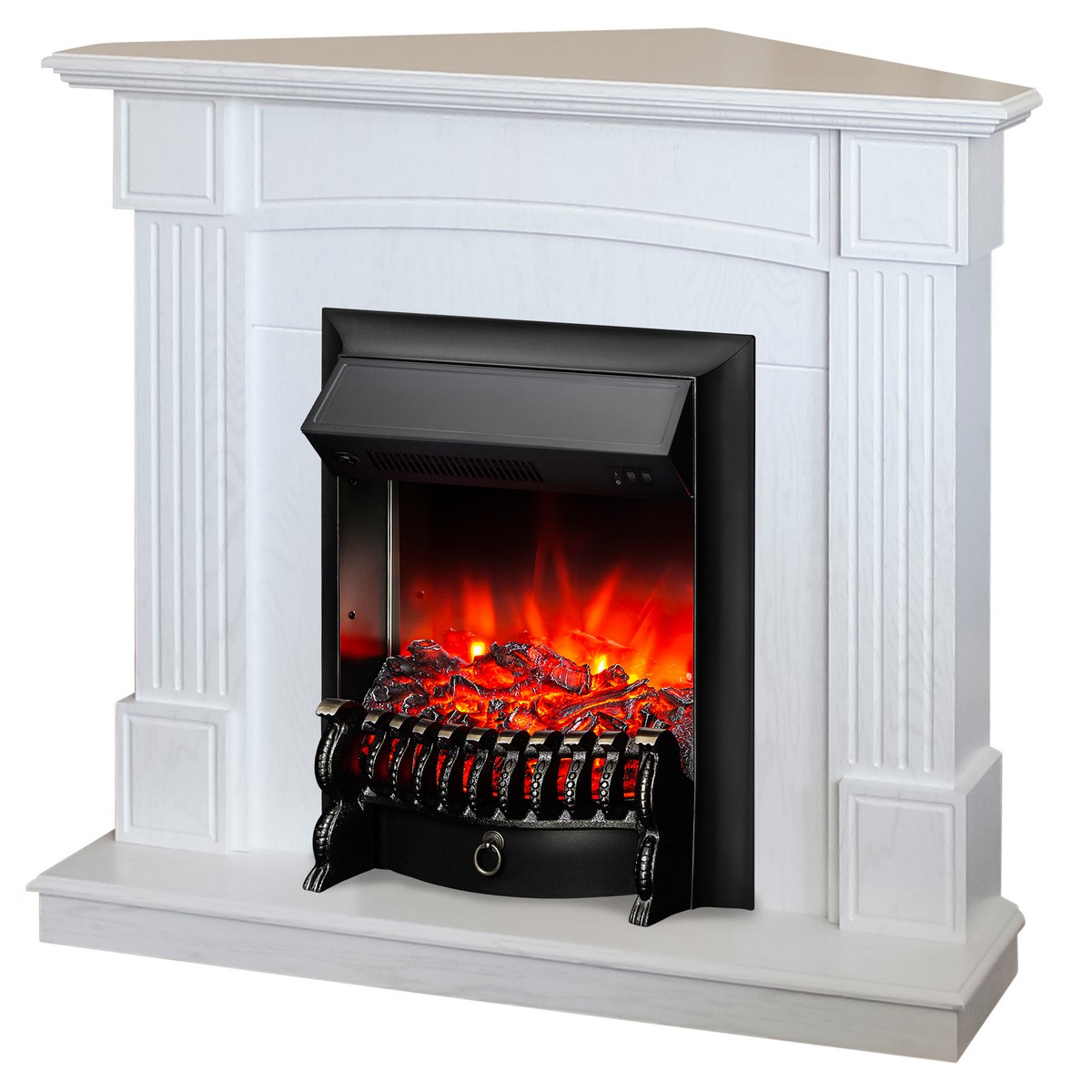 Электрокамин RealFlame Andrea Corner WT с очагом Fobos Lux Black