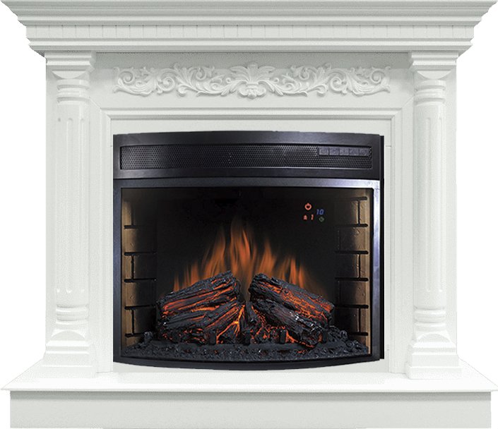 Каминокомплект Royal Flame  Sicilia - Белый с очагом Dioramic 28 LED FX