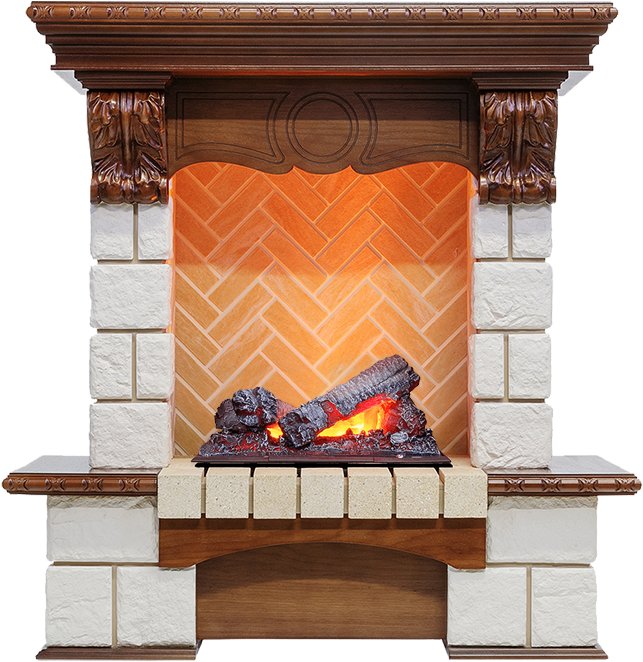 Каминокомплект Dimplex Pierre Luxe - Дуб / Шампань (Высота 975мм) с очагом Cassette 400 NH