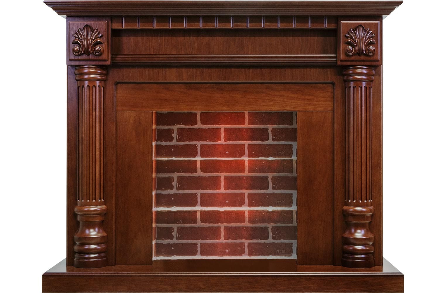 Портал Dimplex Edinburg - Орех / Кирпич