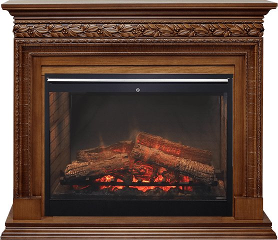 Каминокомплект Dimplex Valletta - Орех (Ширина 1245 мм) с очагом Symphony 30'' DF3020-INT