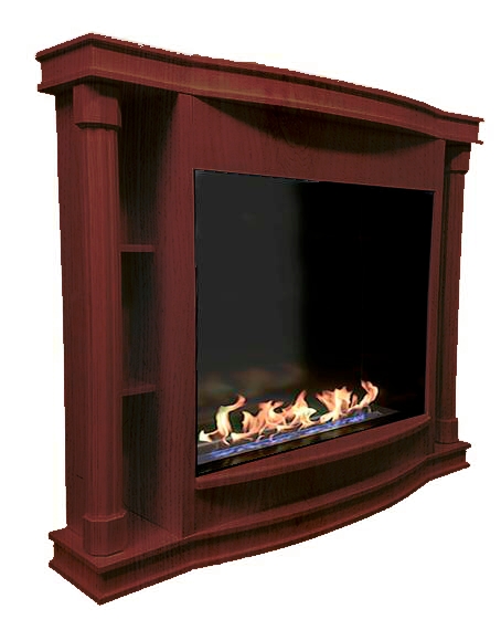 Биокамин классический Zefire Маршал итальянский орех