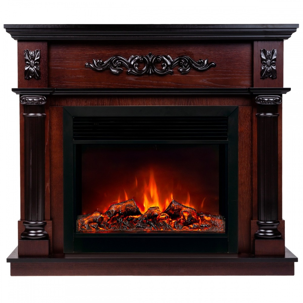 Электрокамин RealFlame  Silvia 26 AO с очагом Moonblaze Deluxe Black