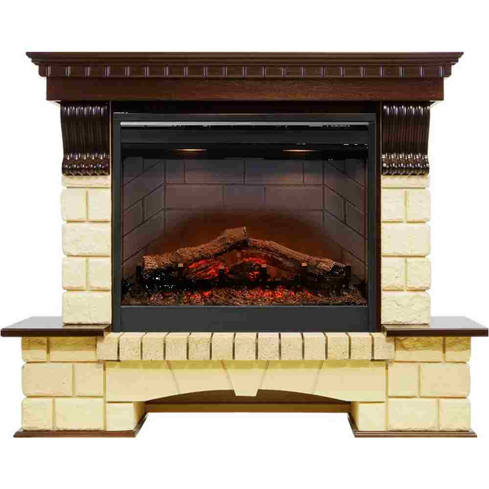 Каминокомплект Dimplex Pierre Luxe - Темный дуб / Шампань (Высота 1004мм) с очагом Symphony 26'' DF2608-INT