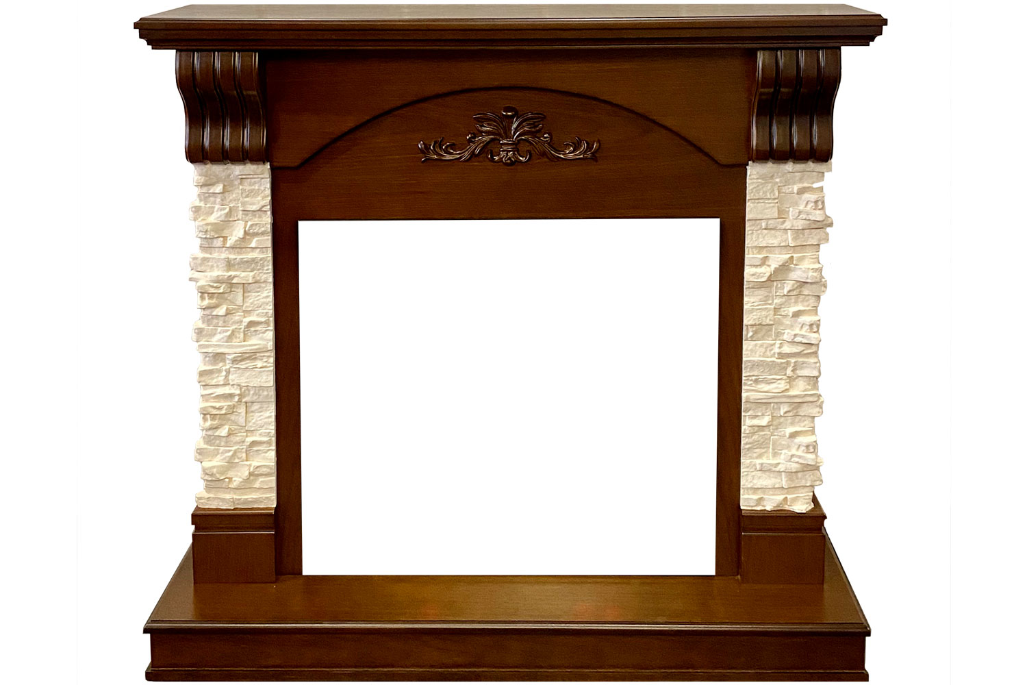 Портал Royal Flame  Prague - Темный дуб/Сланец бежевый