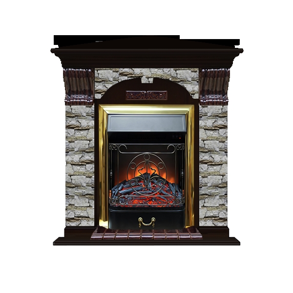 Каминокомплект Glenrich Арочный Алтай угловой (Magestic)