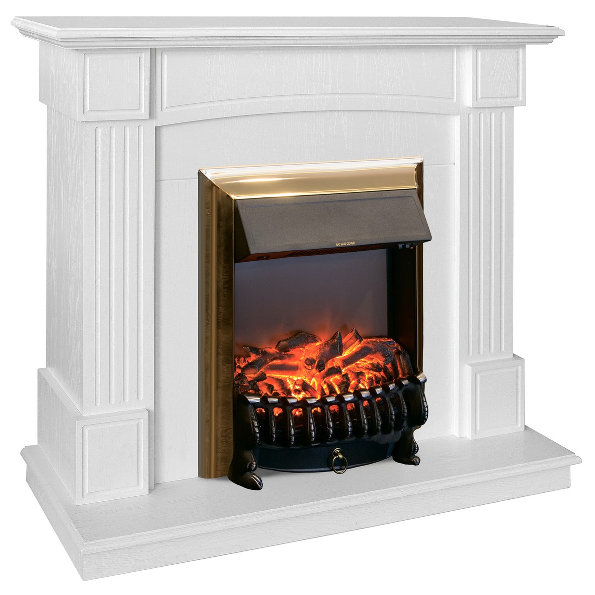 Электрокамин RealFlame  Andrea WT с очагом Fobos Lux Brass