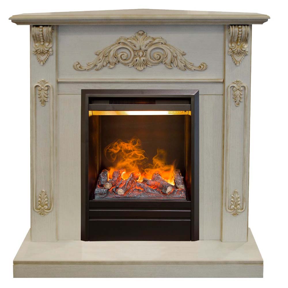 Электрокамин RealFlame Anita Corner (угловой) WT с Olympic 3D