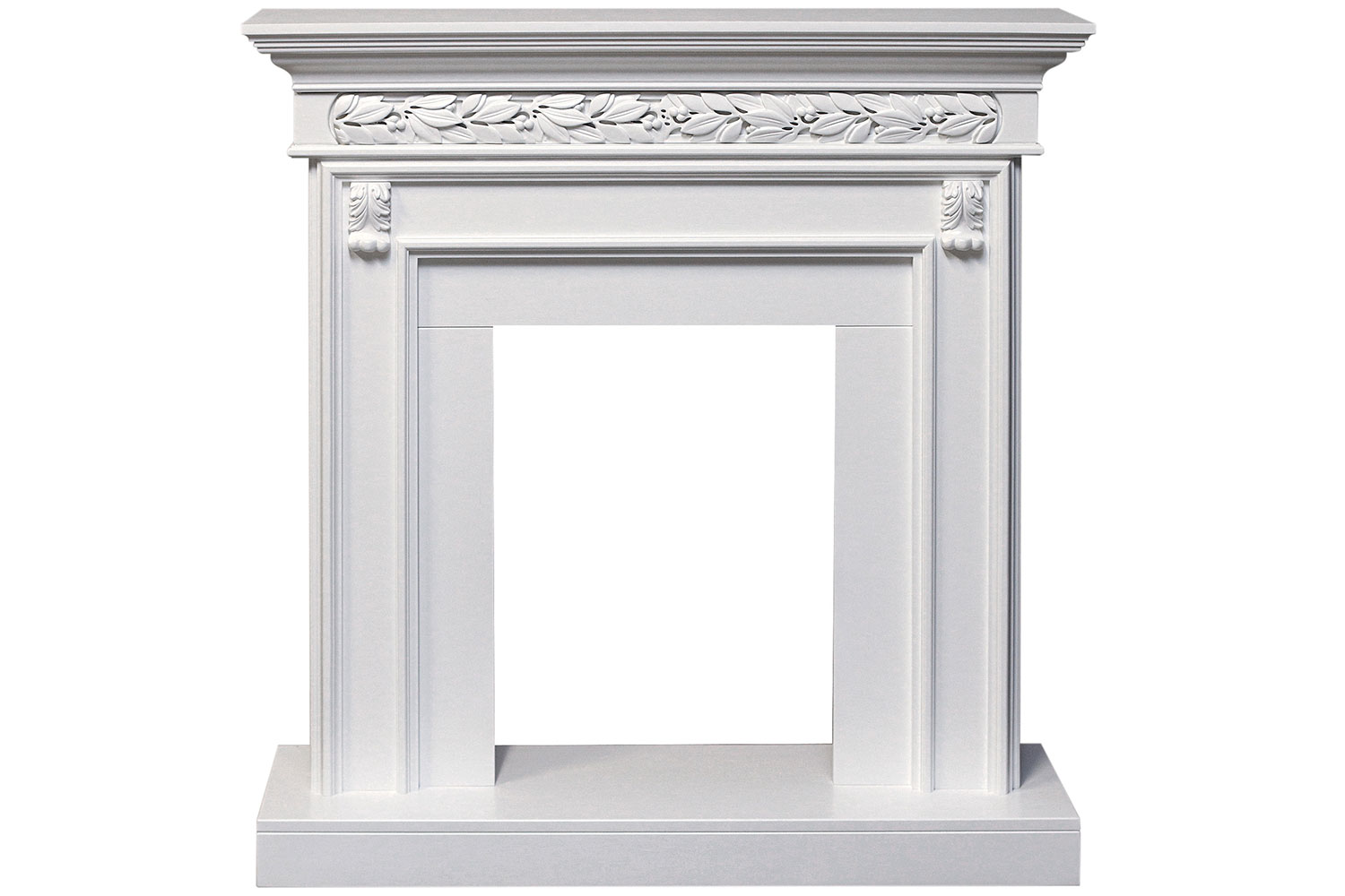 Каминокомплект Royal Flame  Valletta - Белый (Ширина 1040 мм) с очагом Majestic FX M Black