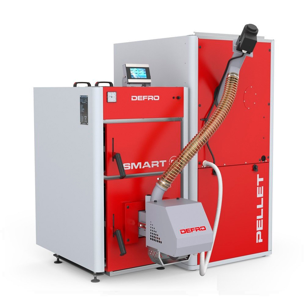 Напольный твердотопливный котел Defro Smart Ekopell 24