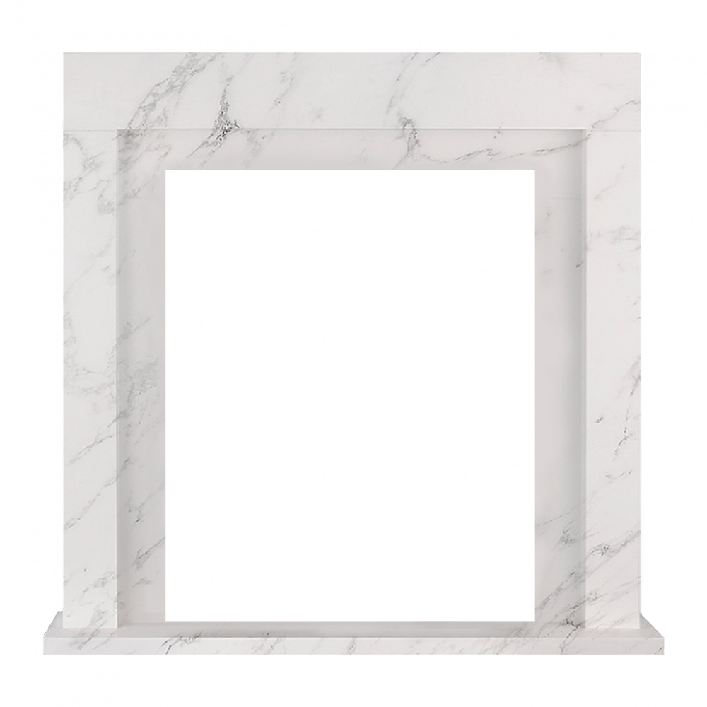 Портал Firelight Simple Classic белый мрамор