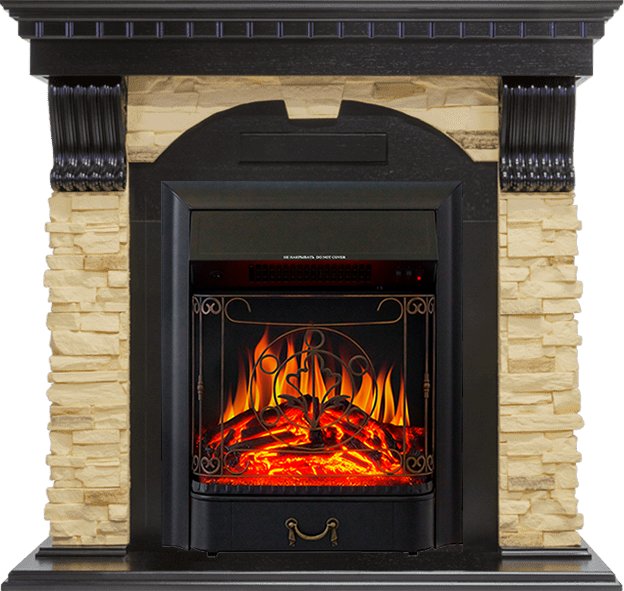 Каминокомплект Royal Flame  Dublin - Венге / Сланец с очагом Majestic FX Black