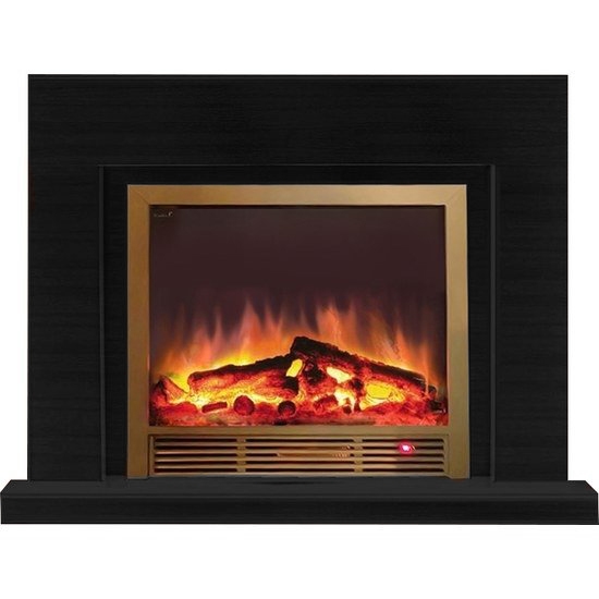 Каминокомплект Glenrich Астория Delux 39 Sharm39 brass черный