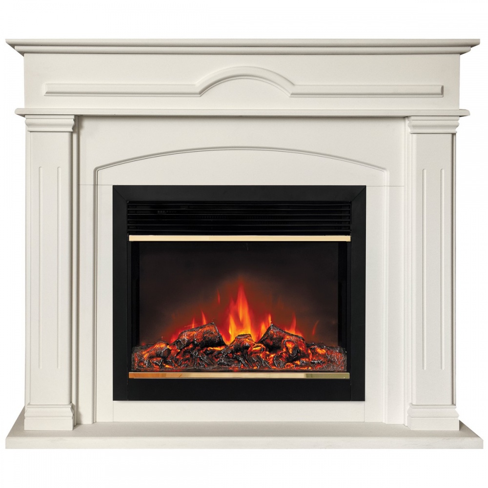 Электрокамин RealFlame  Mirra 26 WT с очагом Moonblaze Deluxe Brass