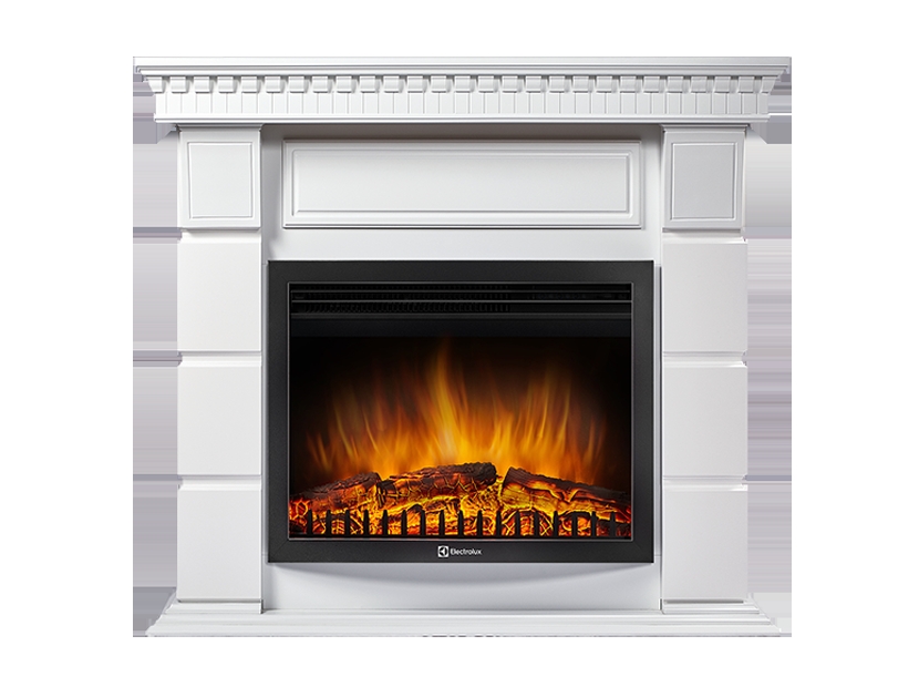 Каминокомплект Electrolux Elegante 25 с очагом EFP/P-2520LS белый