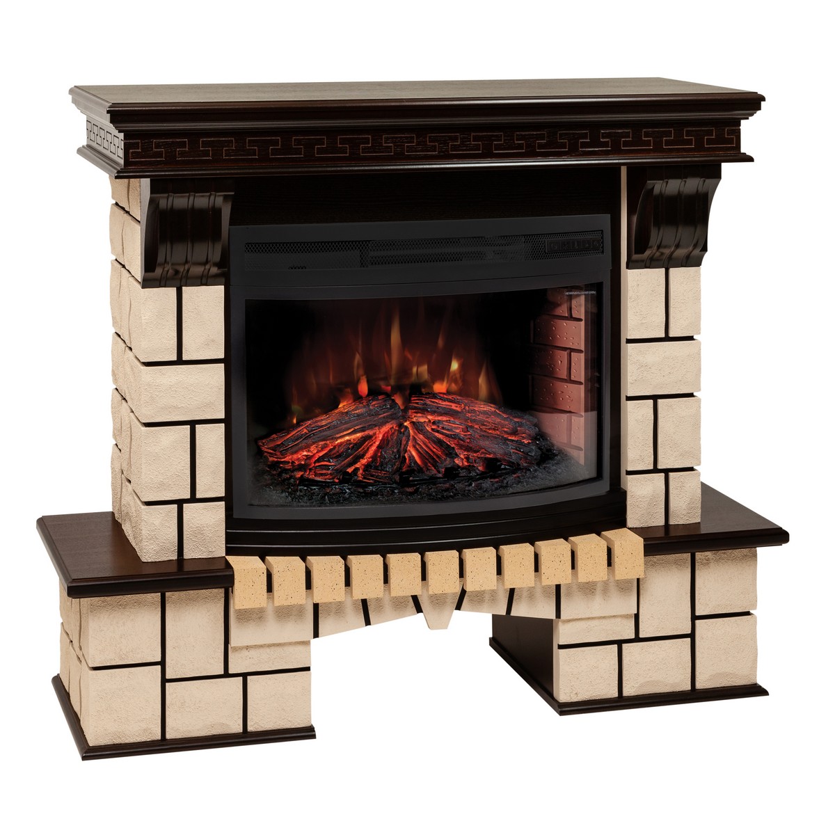 Электрокамин RealFlame  Stone 25/25,5 AO с очагом Firefield 25