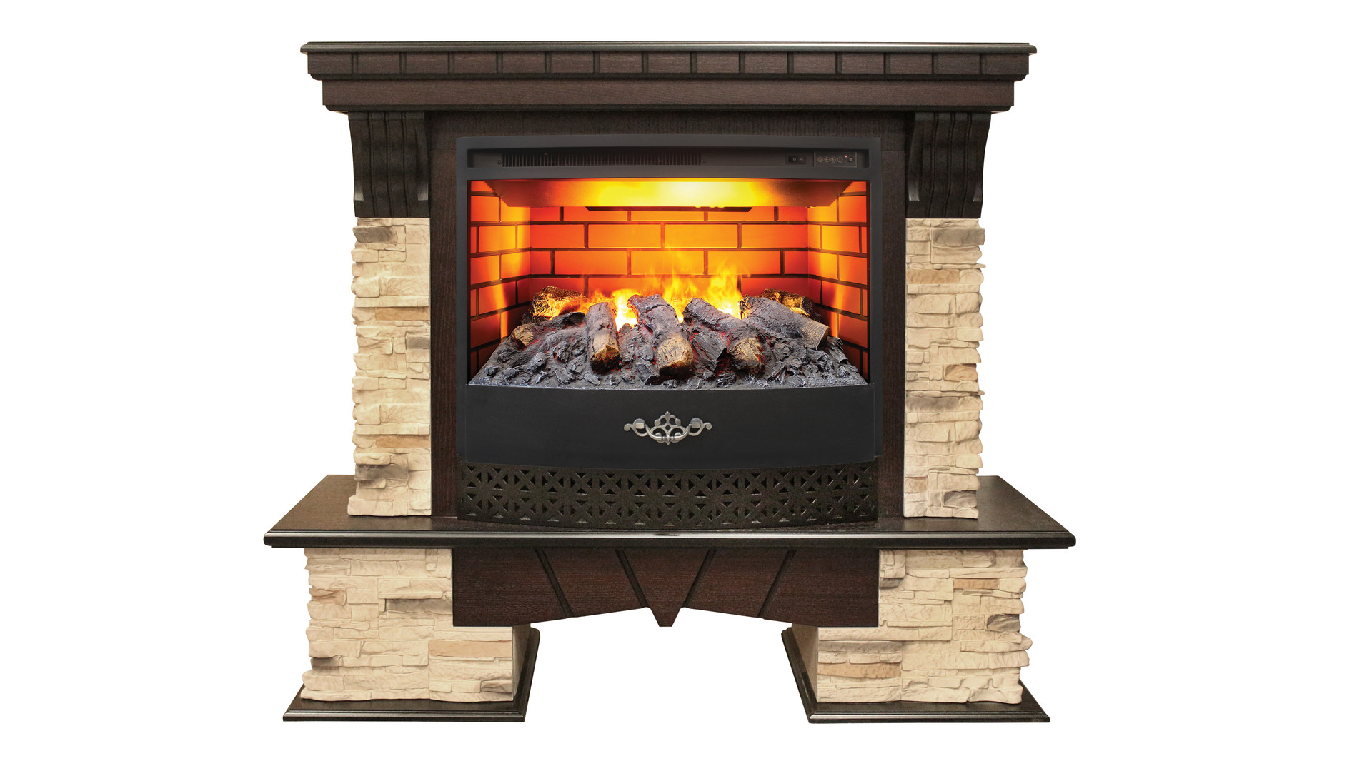 Электрокамин RealFlame  Rockland 25,5 AO с очагом FireStar 25,5 3D