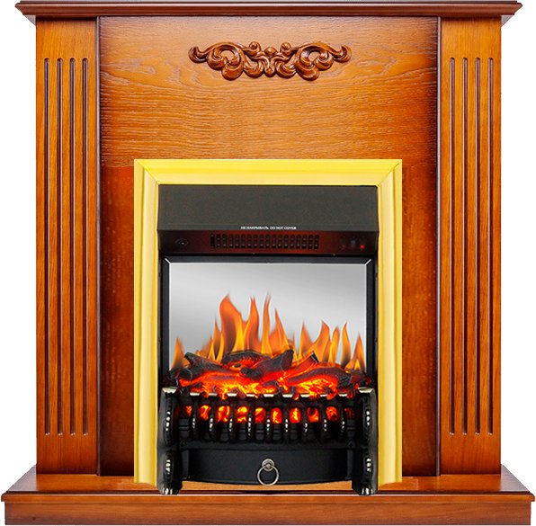 Каминокомплект Royal Flame  Lumsden - Дуб антик с очагом Fobos FX M Brass