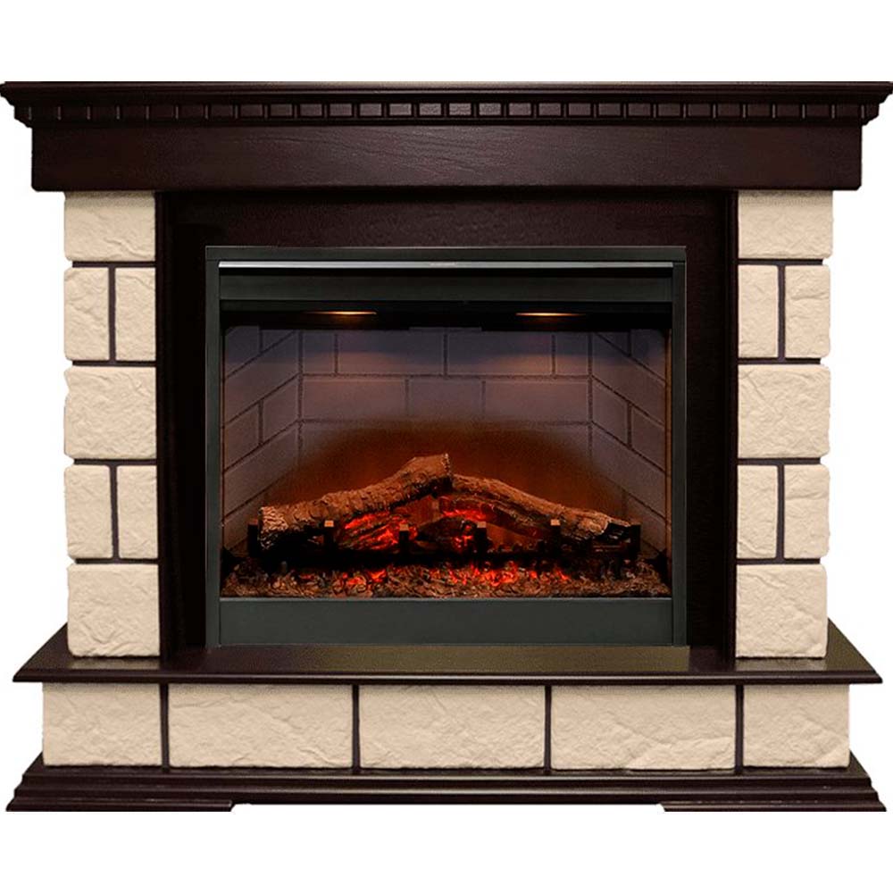 Каминокомплект Dimplex Shateau Темный дуб / Шампань с очагом Symphony 26'' DF2608-INT