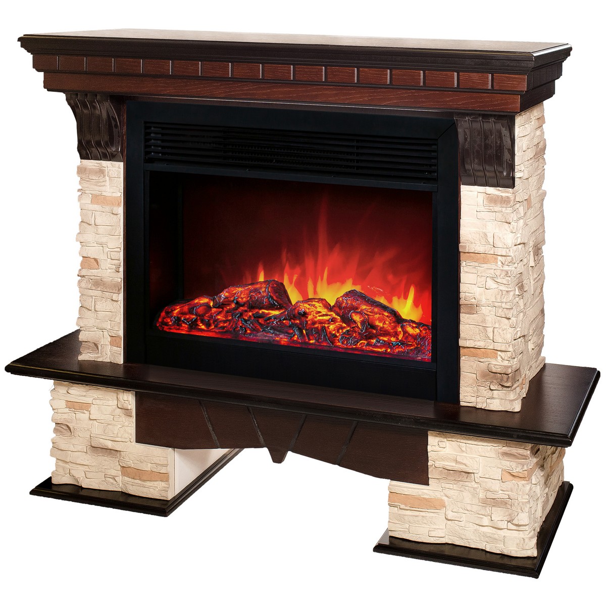 Электрокамин RealFlame  Rockland 26 AO с очагом Moonblaze Deluxe Black