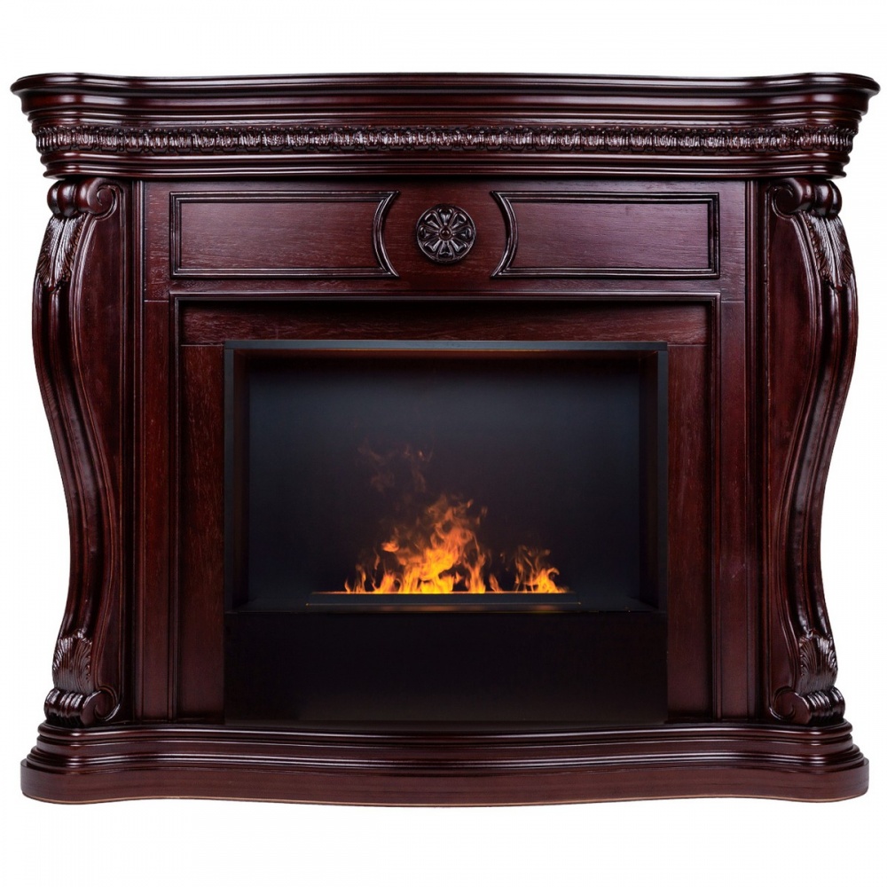 Электрокамин RealFlame Barcelona 33 AO с очагом 3D Cassette 630 Black Panel