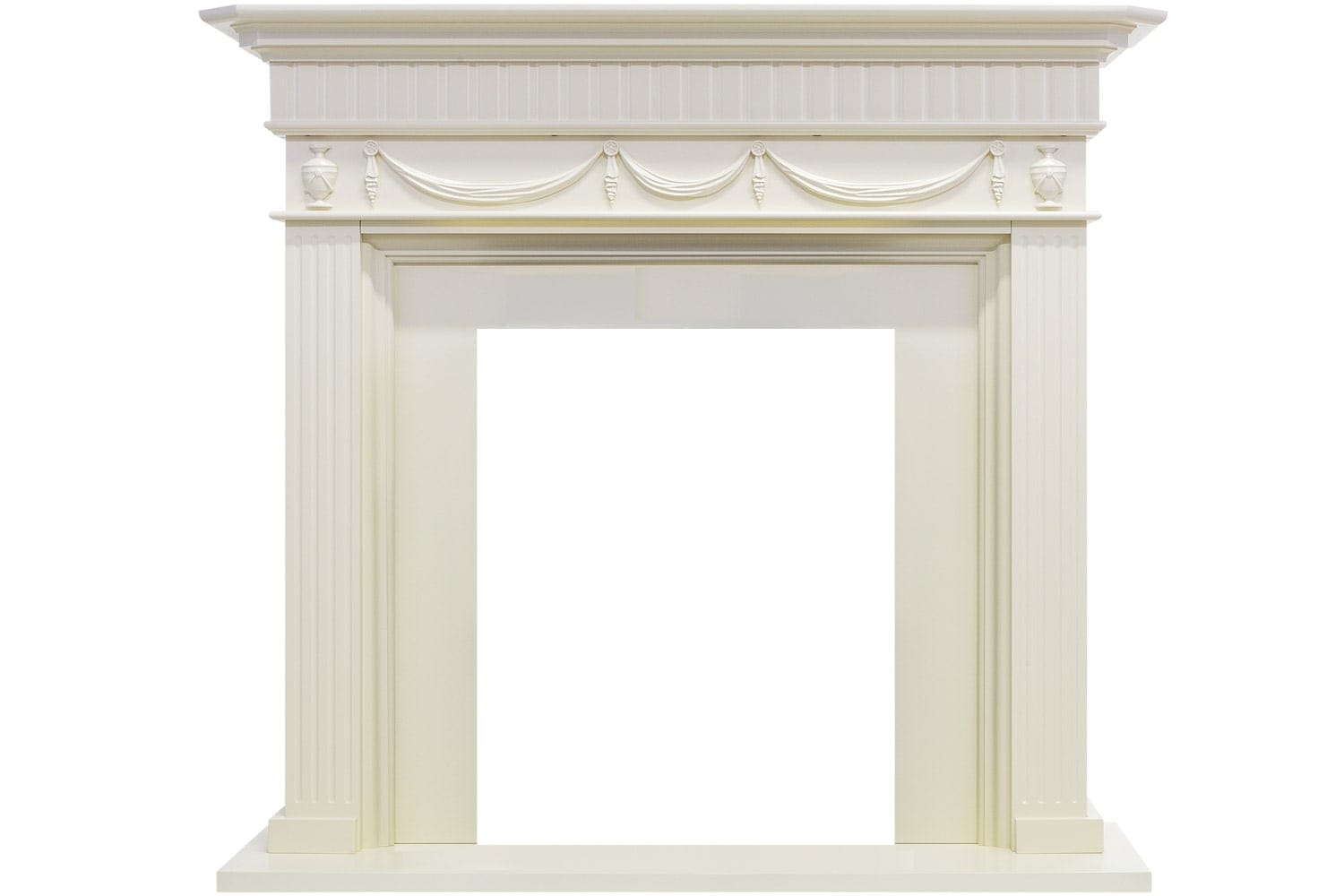 Каминокомплект Royal Flame  Corfu - Слоновая кость с очагом Majestic FX M Brass