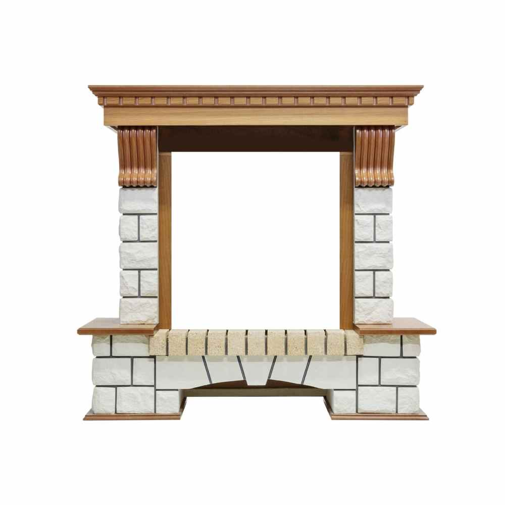 Портал Dimplex Pierre Luxe - Дуб / Белый (Высота 1050мм)