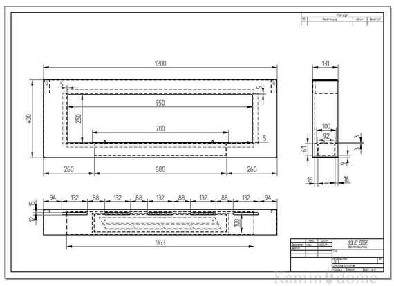 Биокамин Zefire Orion 1200 белый со стемалитом и стеклом