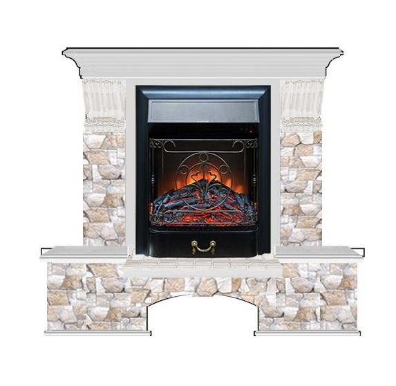 Каминокомплект Glenrich Бостон К Арбат (Magestic)