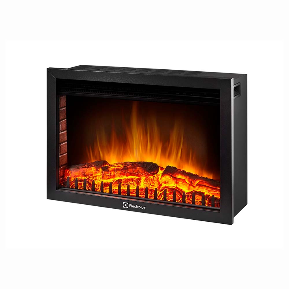 Каминокомплект Electrolux Bricks 30 с очагом EFP/P-3020LS камень бежевый, шпон темный дуб