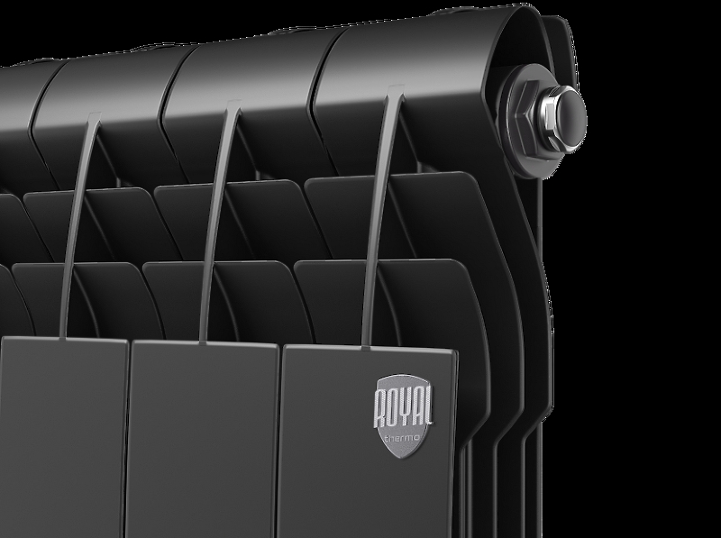 Радиатор алюминиевый Royal Thermo Biliner Alum 500 Noir Sable - 12 секц.