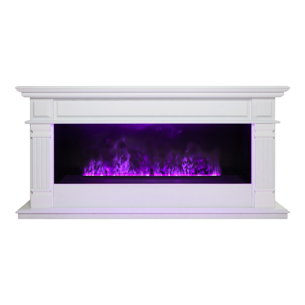 Электрокамин RealFlame Islandia CST1000 WT с очагом 3D Cassette 1000 LED RGB