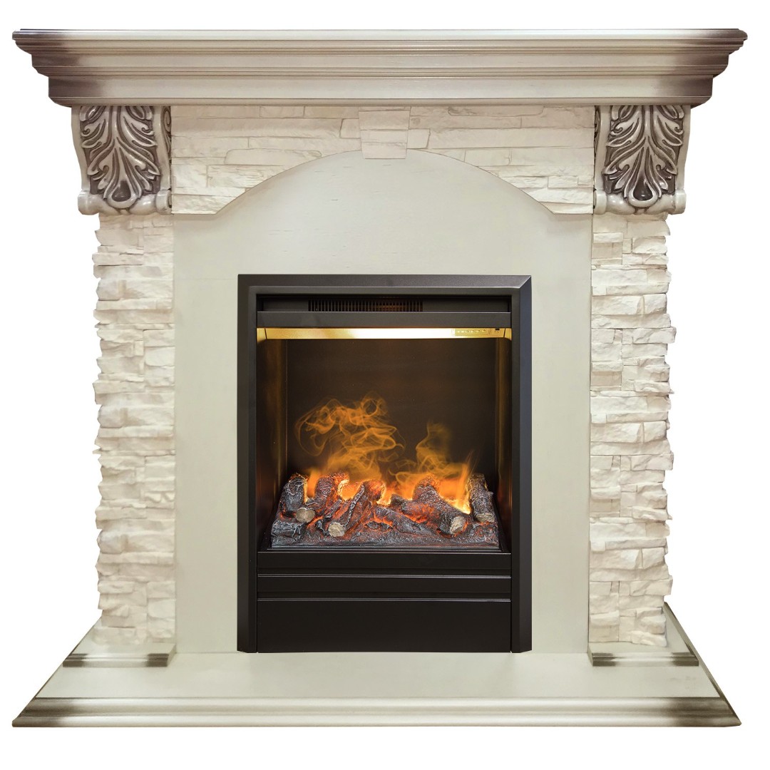 Электрокамин RealFlame Dublin Lux WT с Olympic 3D