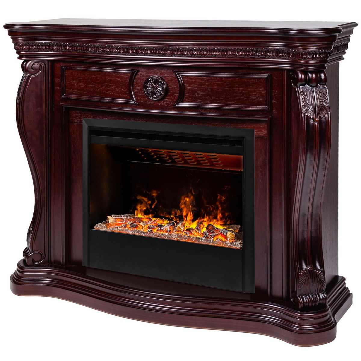 Электрокамин RealFlame  Barcelona 33 AO с очагом 3D Helios 26 SBG