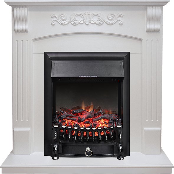 Каминокомплект Royal Flame  Sorrento угловой - Белый дуб с очагом Fobos FX Black