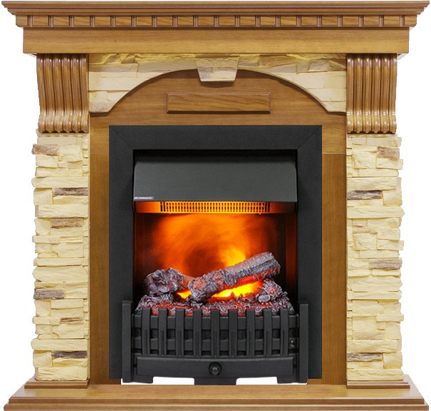 Каминокомплект Dimplex Dublin -  Дуб / Сланец с очагом Danville Black FB2