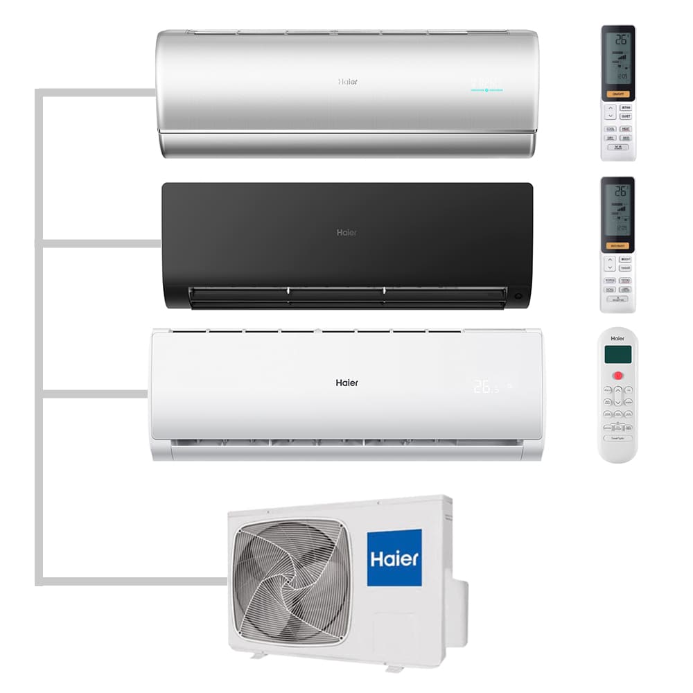 Мульти сплит-система настенная Haier AS35S2SJ2FA-S / AS35S2SF2FA-B / AS09TS6HRA-M / 3U70S2SR5FA Inverter
