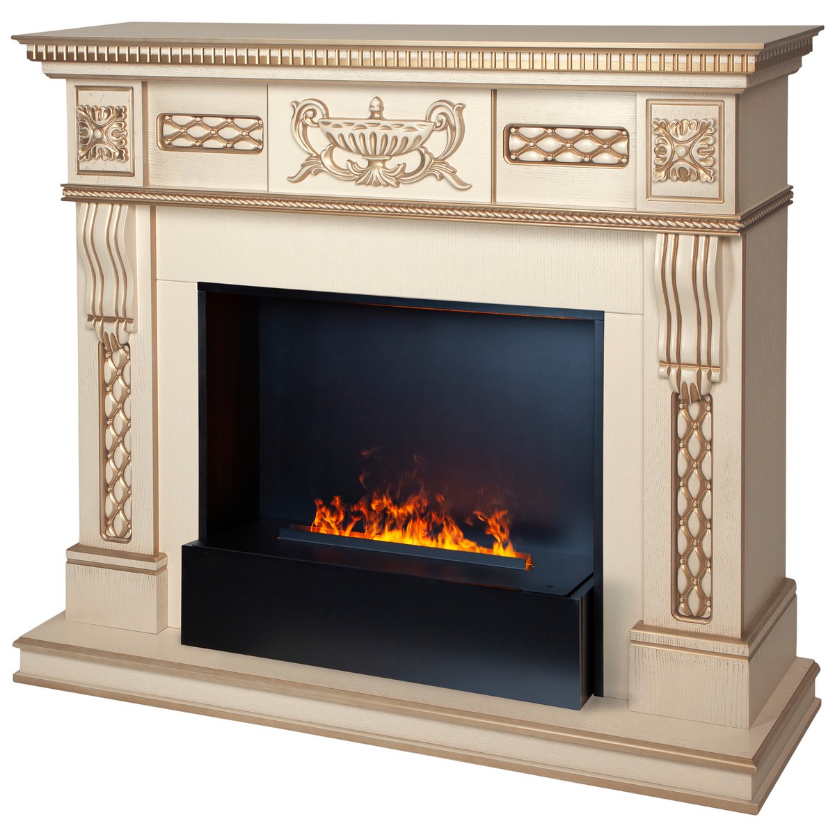 Электрокамин RealFlame  Corsica Lux 25,5/26 WT с очагом 3D Cassette 630 Black Panel