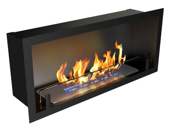 Встраиваемый биокамин Zefire Fest 700 со стеклом (Estetic Flame)