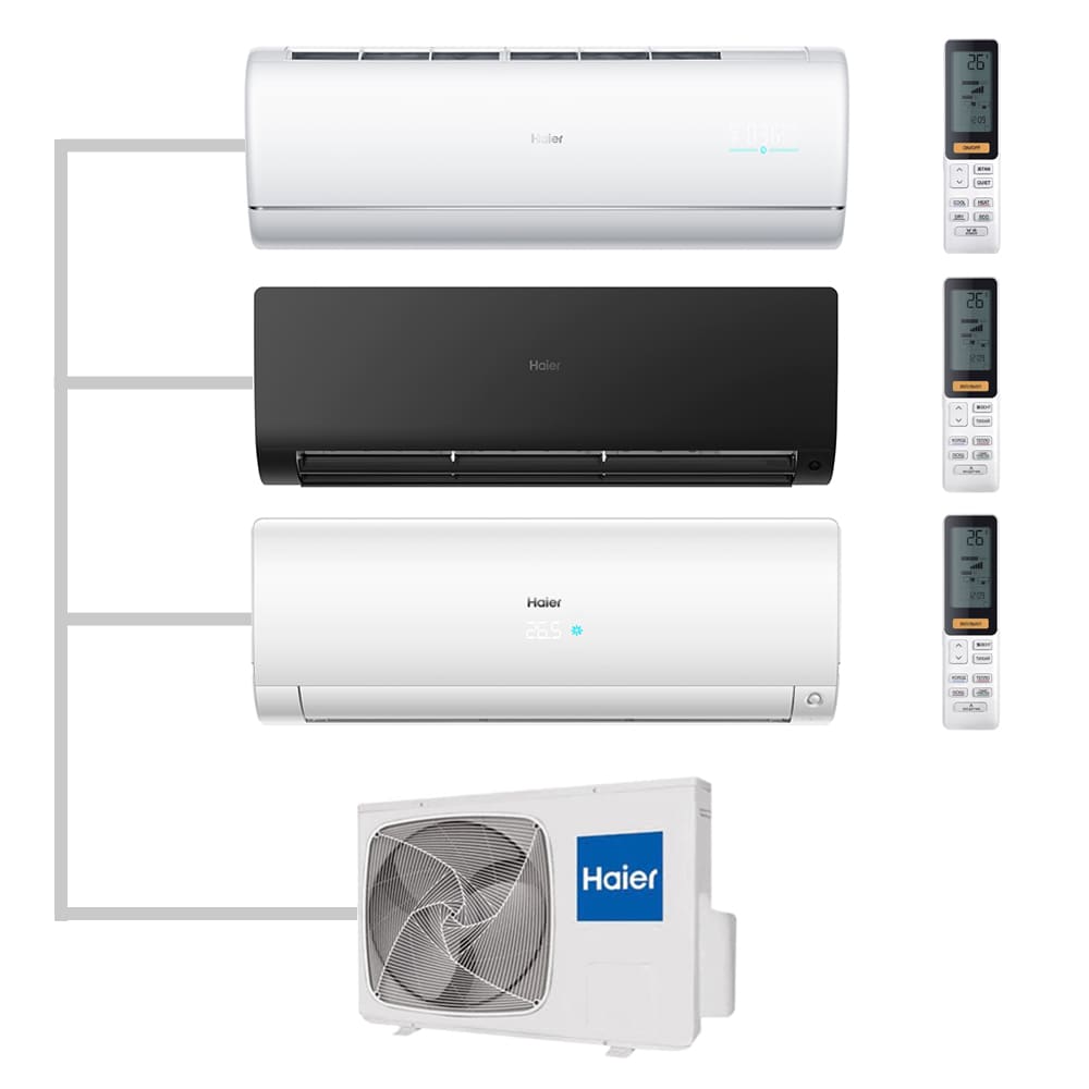 Мульти сплит-система настенная Haier AS35S2SJ2FA-W / AS35S2SF2FA-B / AS25S2SF2FA-W / 3U70S2SR5FA Inverter