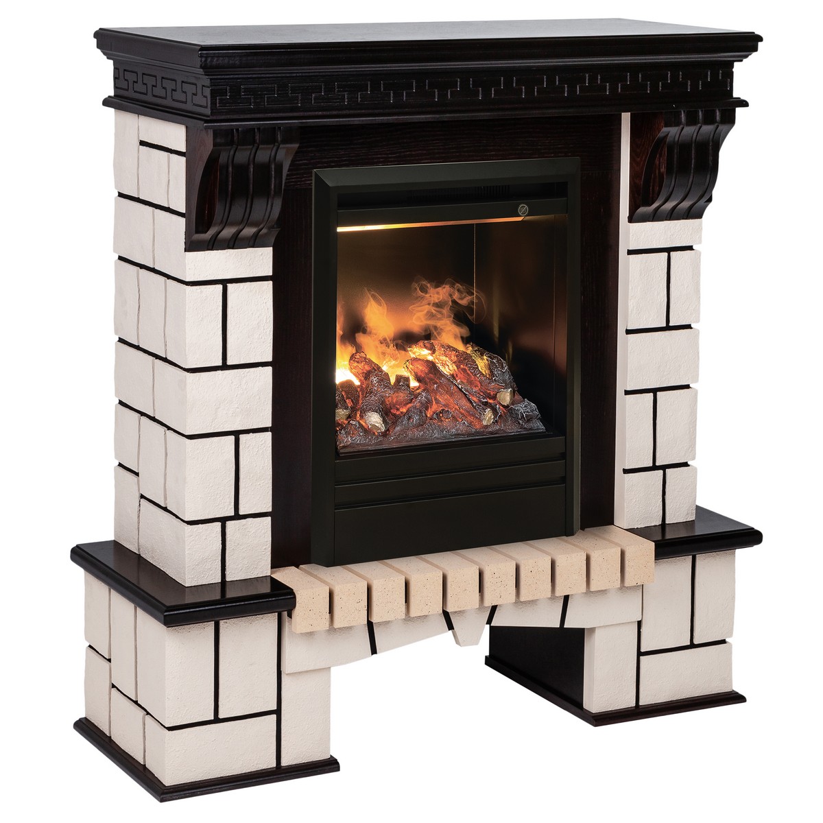 Электрокамин RealFlame Stone STD AO с очагом 3D Olympic