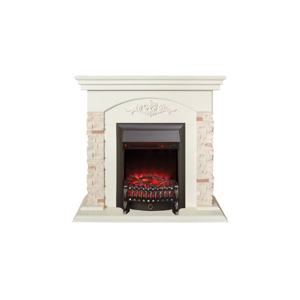 Электрокамин RealFlame  Neapolis WT с очагом Fobos Lux BL