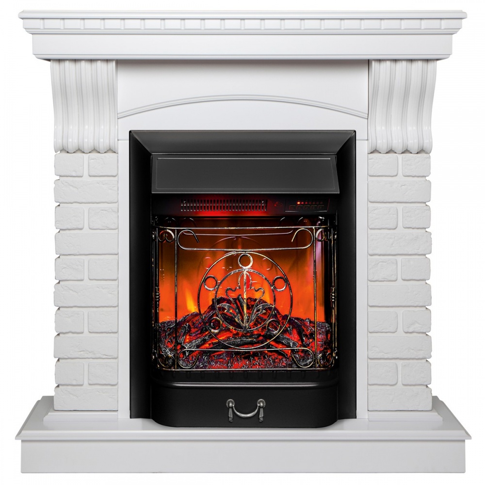 Электрокамин RealFlame Jazz WT с очагом Majestic Lux Black RC