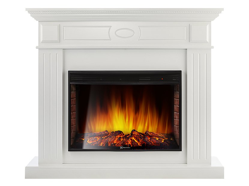 Каминокомплект Electrolux Bianco 30 с очагом EFP/P-3320RLS белый