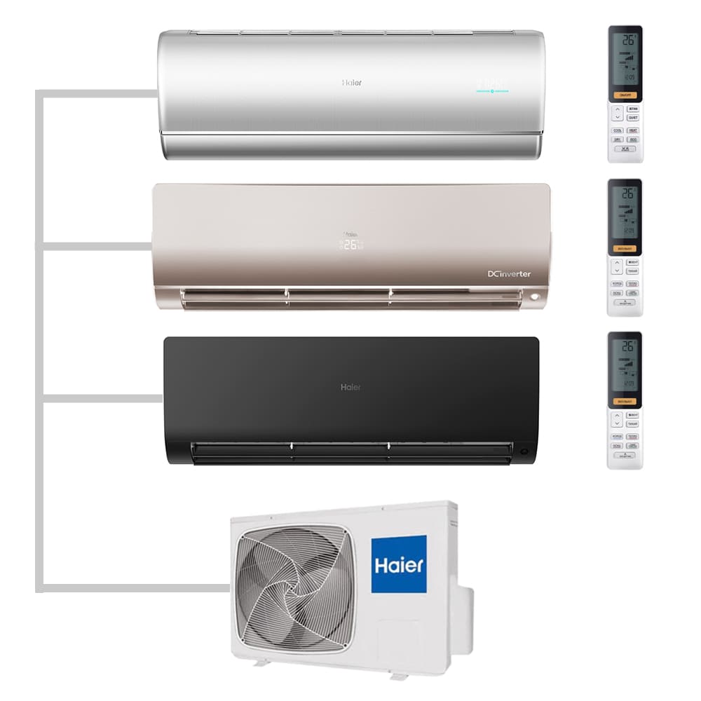 Мульти сплит-система настенная Haier AS35S2SJ2FA-S / AS25S2SF2FA-G / AS25S2SF2FA-B / 3U70S2SR5FA Inverter