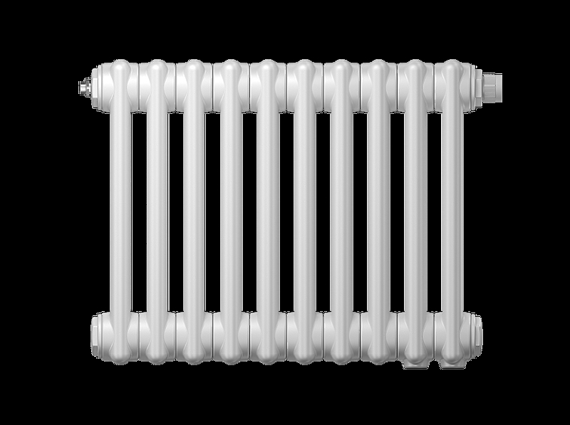 Радиатор трубчатый Zehnder Charleston Retrofit 2056, 28 сек.1/2 бок.подк. RAL9016 (кроншт.в компл)