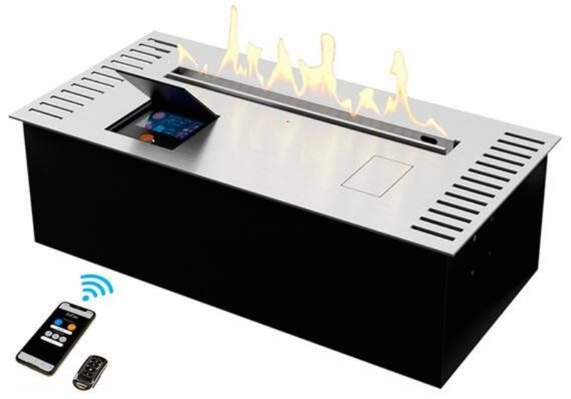 Биокамин автоматический Zefire Automatic 600 серебристый